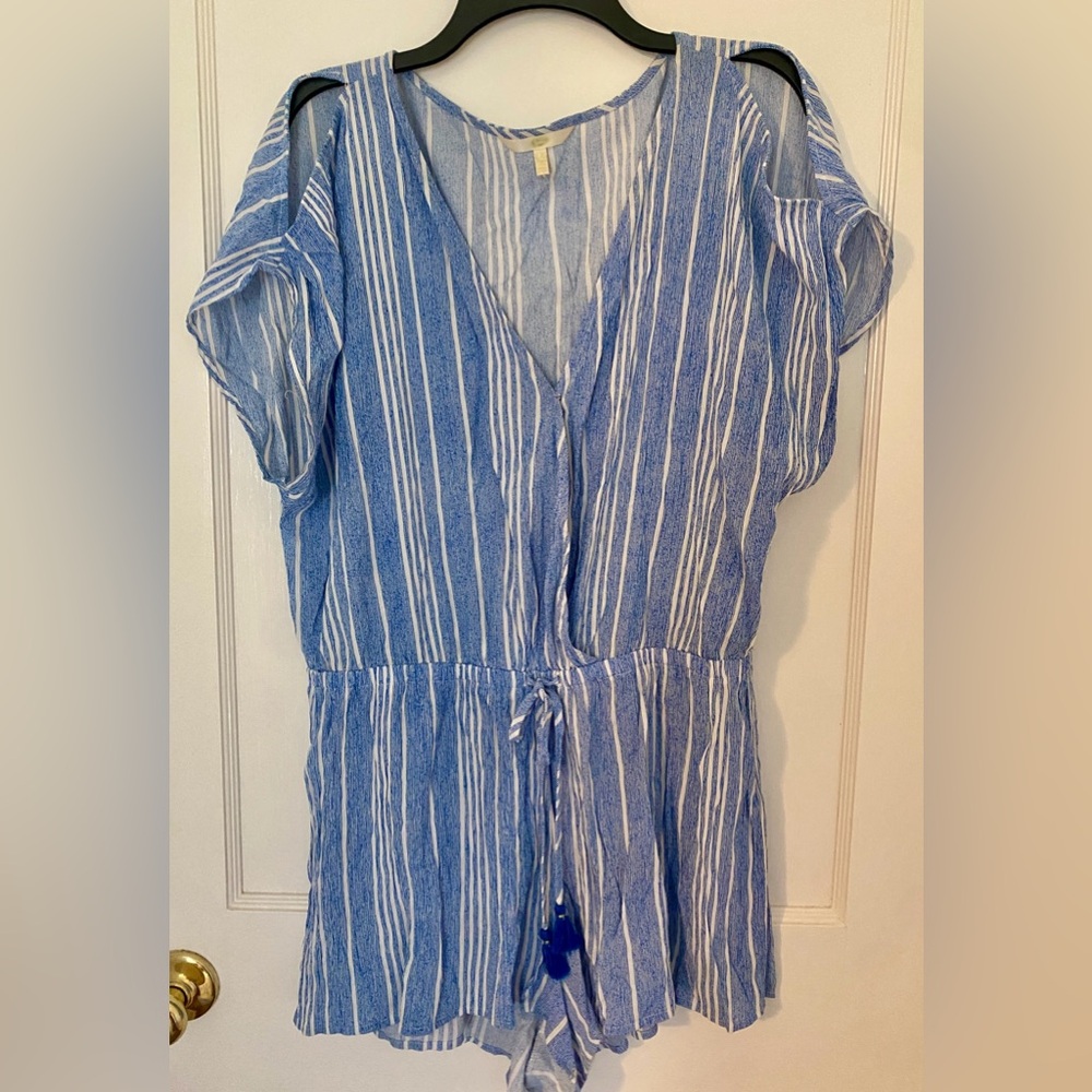 Hawaiian Tropic Striped Romper size L